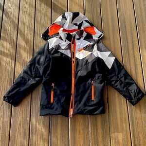 Spyder Boys Size 14 insulated removable hood ski jacket